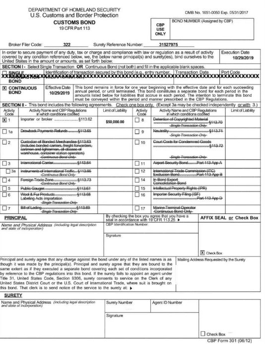 中國出口到美國清關(guān)流程